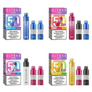 ELF BAR PLUS 50 PREFILLED POD VAPE KIT 20MG