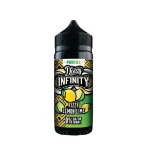 FIZZY LEMON LIME 50/50 100ML E LIQUID DOOZY INFINITY PODFILL