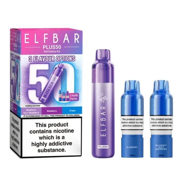 ELF BAR PLUS 50 PREFILLED POD VAPE KIT 20MG - Image 20