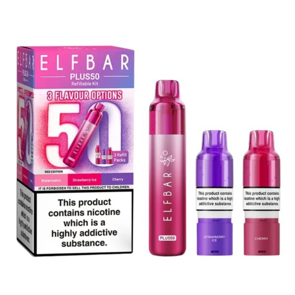 ELF BAR PLUS 50 PREFILLED POD VAPE KIT 20MG - Image 24