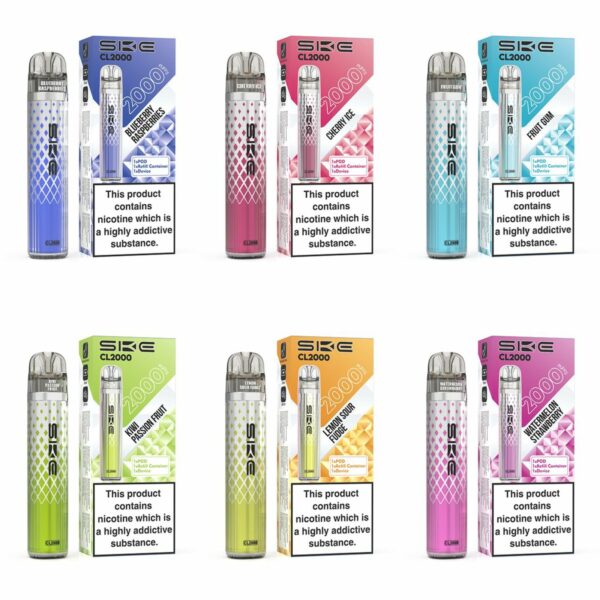 SKE CRYSTAL CL2000 PREFILLED POD VAPE KIT 20MG