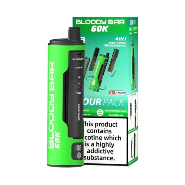 BLOODY BAR 60K 4 IN 1 PREFILLED POD VAPE KIT 20MG - Image 14