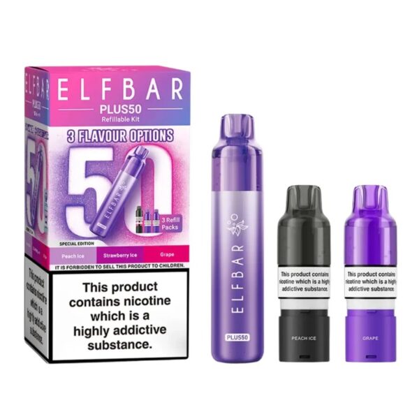 ELF BAR PLUS 50 PREFILLED POD VAPE KIT 20MG - Image 28