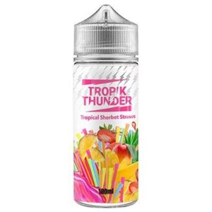 TROPICAL SHERBET STRAWS 100ML E LIQUID TROPIK THUNDER