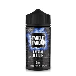 CRYSTAL BLUE 150ML E LIQUID TWO TWO 6 EXP