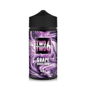 GRAPE BUBBLEGUM 150ML E LIQUID TWO TWO 6 EXP