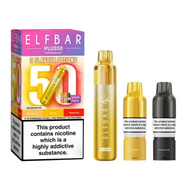 ELF BAR PLUS 50 PREFILLED POD VAPE KIT 20MG - Image 4