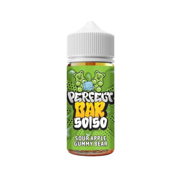 SOUR APPLE GUMMY BEAR 100ML E LIQUID 50/50 PERFECT BAR