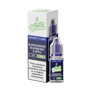 BLACKCURRANT BLACKBERRY & APPLE 10ML NIC SALT  DOUBLE BREW BAR SERIES
