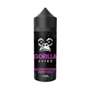 BLACKCURRANT MENTHOL 100ML E LIQUID GORILLA JUICE