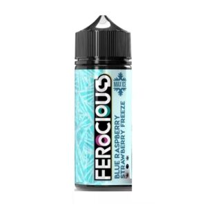 BLUE RASPBERRY STRAWBERRY FREEZE MAX ICE 100ML E LIQUID 50-50 FEROCIOUS FLAVOURS
