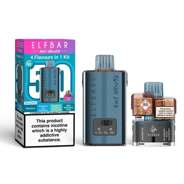ELF BAR 4 IN 1 ULTRA 50 PREFILLED POD VAPE KIT 20MG - Image 4