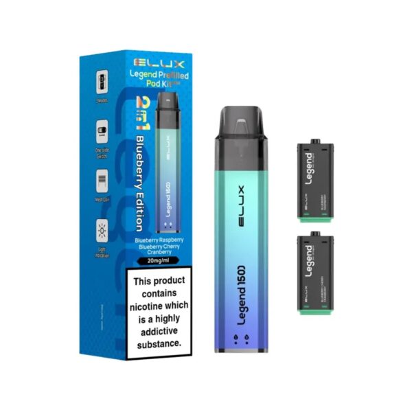 ELUX LEGEND 2 IN 1 1500 PREFILLED POD VAPE KIT 20MG - Image 3