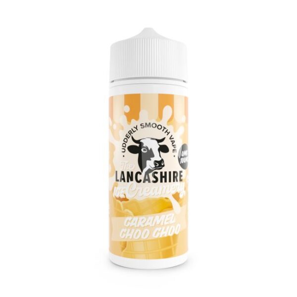 CARAMEL CHOO CHOO 100ML E LIQUID THE LANCASHIRE ICE CREAMERY
