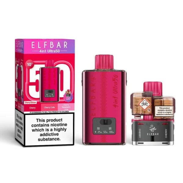 ELF BAR 4 IN 1 ULTRA 50 PREFILLED POD VAPE KIT 20MG - Image 6