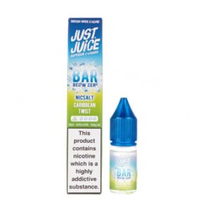 CARIBBEAN TWIST 10ML NIC SALT JUST JUICE BAR BELOW ZERO