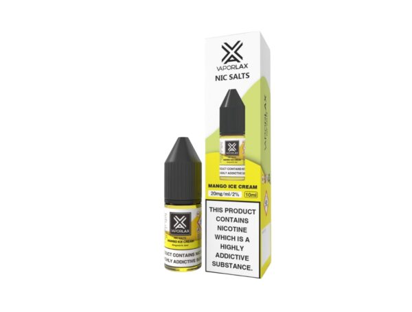 MANGO ICE CREAM 10ML NIC SALT VAPORLAX