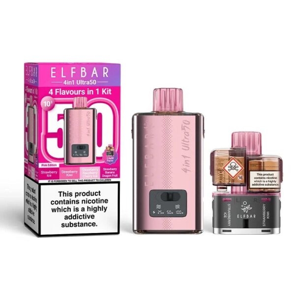 ELF BAR 4 IN 1 ULTRA 50 PREFILLED POD VAPE KIT 20MG - Image 10