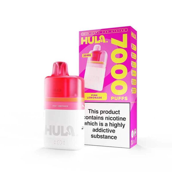 PINK LEMONADE HULA 7000 PREFILLED POD VAPE KIT 20MG