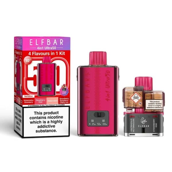 ELF BAR 4 IN 1 ULTRA 50 PREFILLED POD VAPE KIT 20MG - Image 14