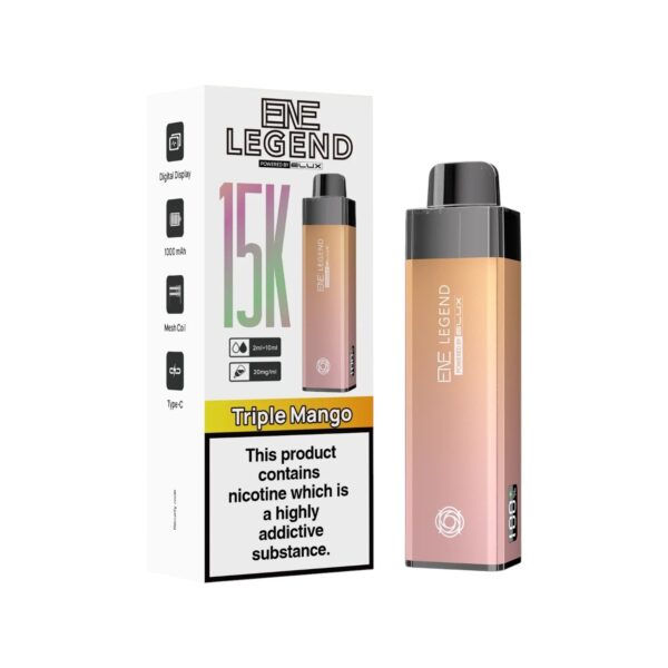 ELUX ENE LEGEND 15K PREFILLED POD VAPE KIT 20MG - Image 12