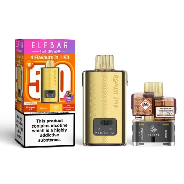 ELF BAR 4 IN 1 ULTRA 50 PREFILLED POD VAPE KIT 20MG - Image 18