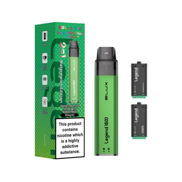 ELUX LEGEND 2 IN 1 1500 PREFILLED POD VAPE KIT 20MG - Image 6