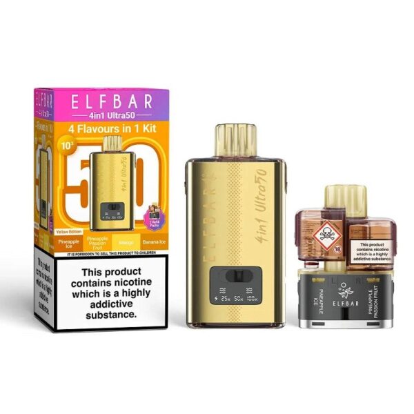 ELF BAR 4 IN 1 ULTRA 50 PREFILLED POD VAPE KIT 20MG - Image 20