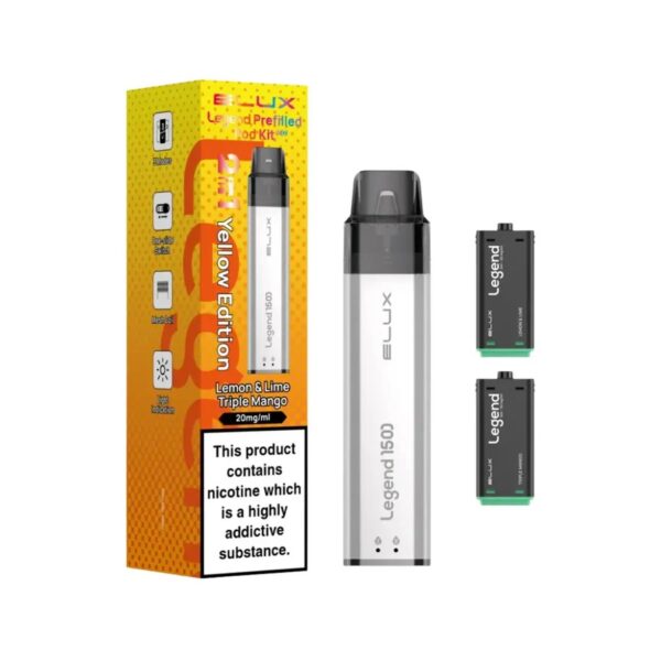 ELUX LEGEND 2 IN 1 1500 PREFILLED POD VAPE KIT 20MG - Image 7