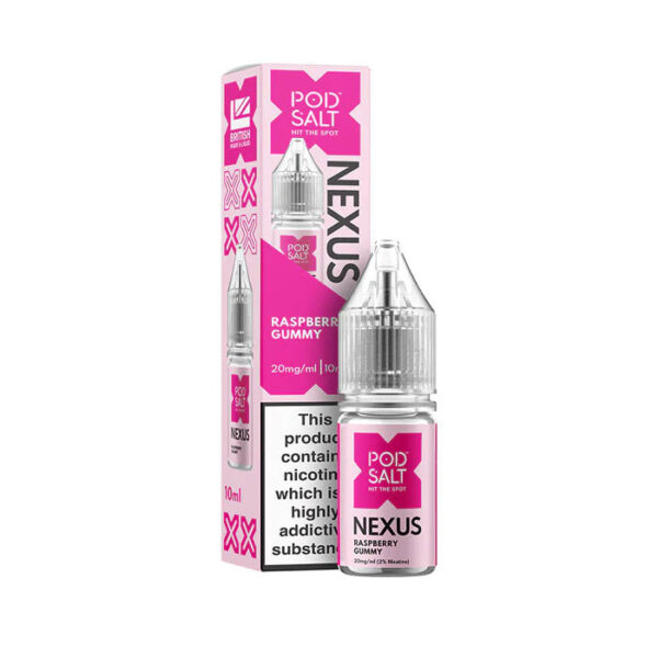 RASPBERRY GUMMY 10ML NIC SALT POD SALT NEXUS