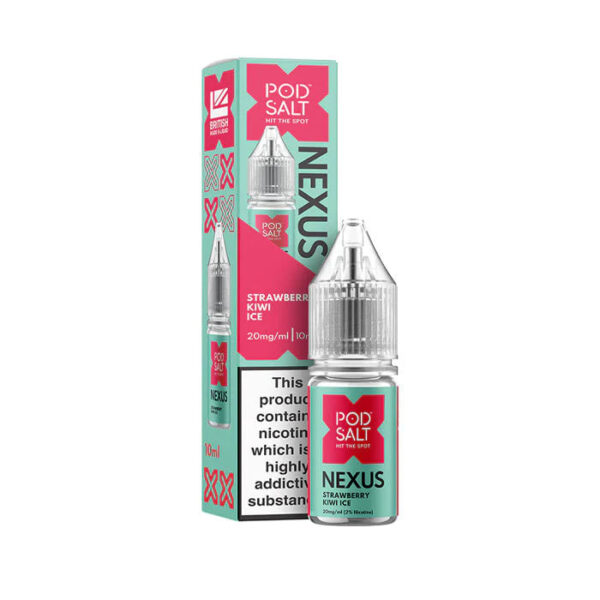 STRAWBERRY KIWI ICE 10ML NIC SALT POD SALT NEXUS