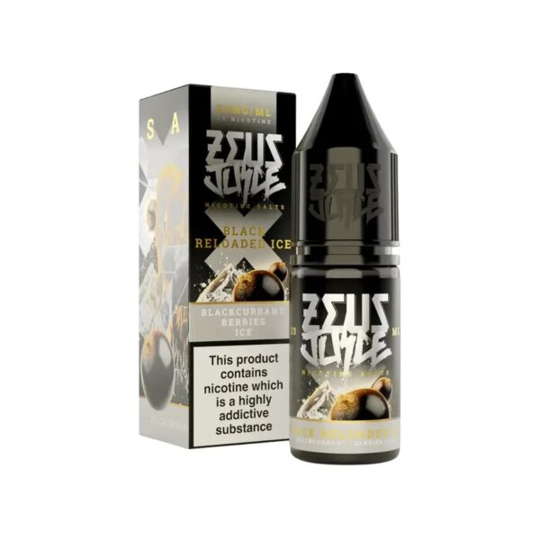 BLACK RELOADED ICE 10ML NIC SALT ZEUS JUICE