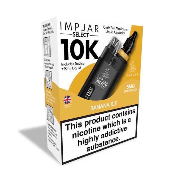 IMP JAR SELECT 10K REFILLABLE POD VAPE KIT + NIC SALT - Image 3
