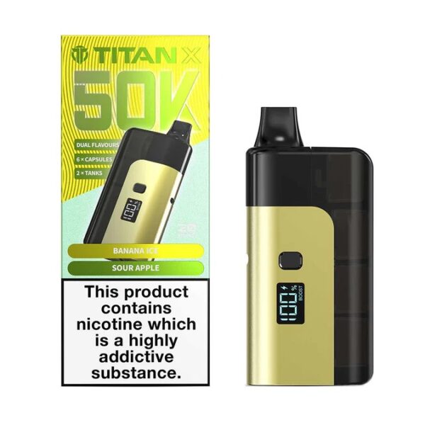 TITAN X 50K PREFILLED POD VAPE KIT 20MG - Image 2