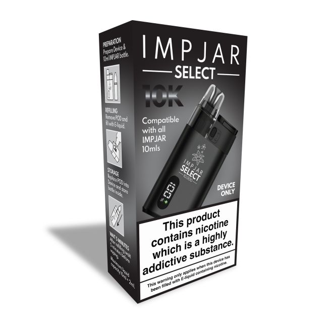 IMP JAR SELECT 10K REFILLABLE POD VAPE KIT - Image 2