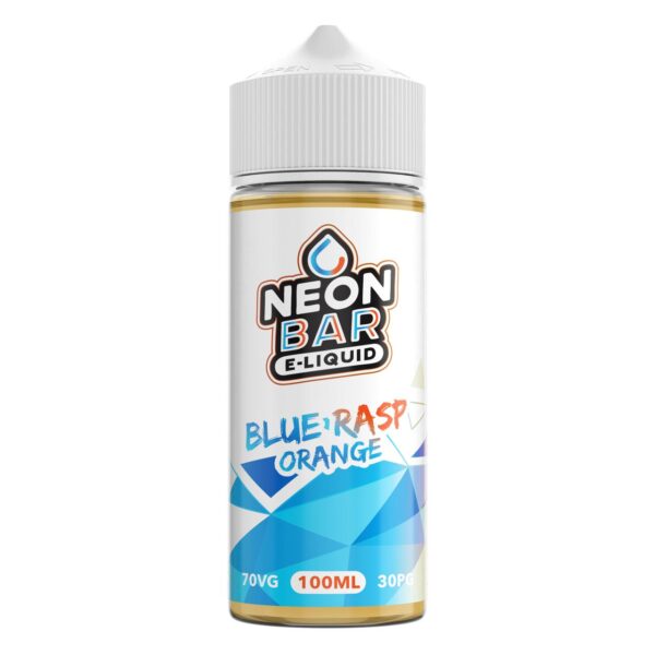 BLUE RASP ORANGE 100ML E LIQUID NEON BAR