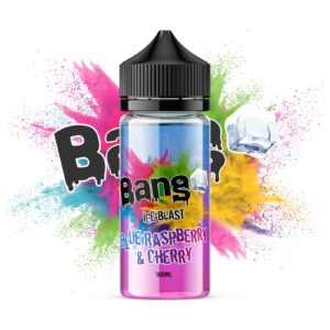 BLUE RASPBERRY & CHERRY 100ML E LIQUID BANG ICE BLAST
