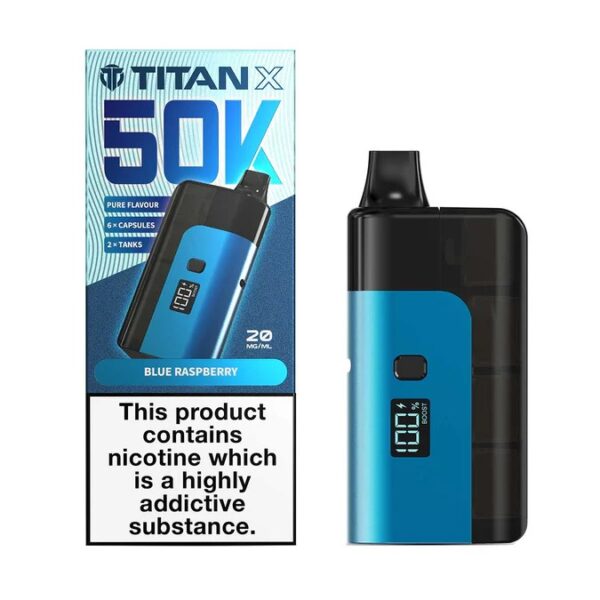 TITAN X 50K PREFILLED POD VAPE KIT 20MG - Image 4