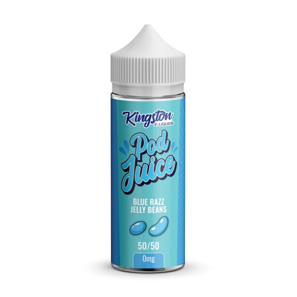 BLUE RAZZ JELLY BEANS POD JUICE 100ML E LIQUID KINGSTON