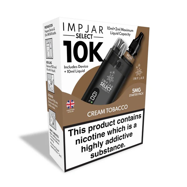 IMP JAR SELECT 10K REFILLABLE POD VAPE KIT + NIC SALT - Image 7