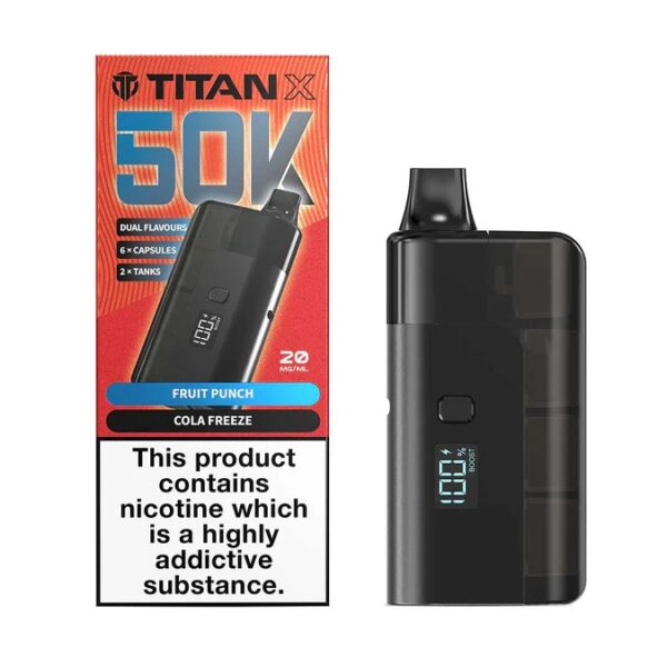 TITAN X 50K PREFILLED POD VAPE KIT 20MG - Image 12