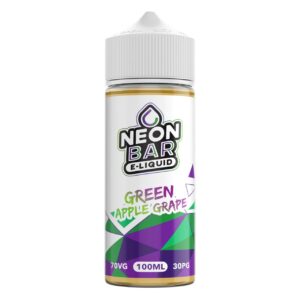 GREEN APPLE GRAPE 100ML E LIQUID NEON BAR