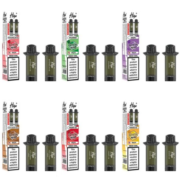 HIGO KRYSTAL PRO 600 PREFILLED PODS 20MG (2 PACK)