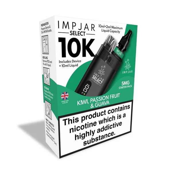 IMP JAR SELECT 10K REFILLABLE POD VAPE KIT + NIC SALT - Image 8