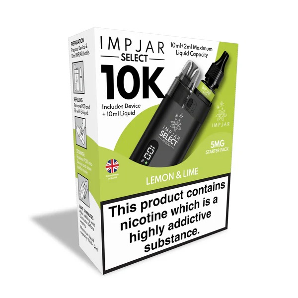 IMP JAR SELECT 10K REFILLABLE POD VAPE KIT + NIC SALT - Image 9