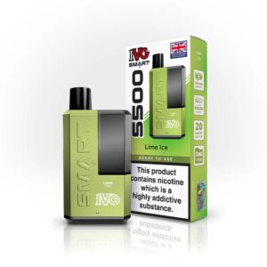 LIME ICE IVG SMART 5500 PREFILLED POD VAPE KIT 20MG