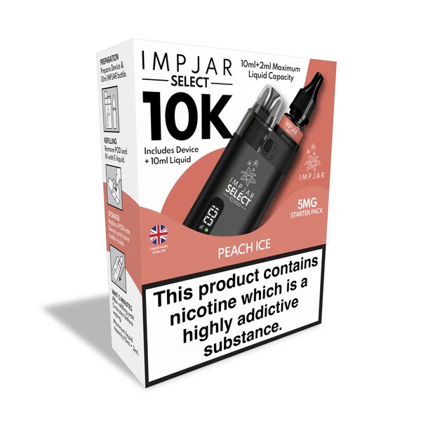 IMP JAR SELECT 10K REFILLABLE POD VAPE KIT + NIC SALT - Image 10
