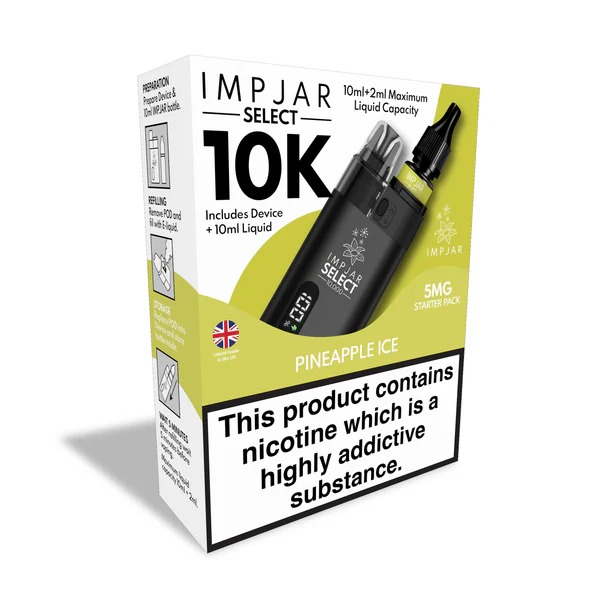 IMP JAR SELECT 10K REFILLABLE POD VAPE KIT + NIC SALT - Image 11