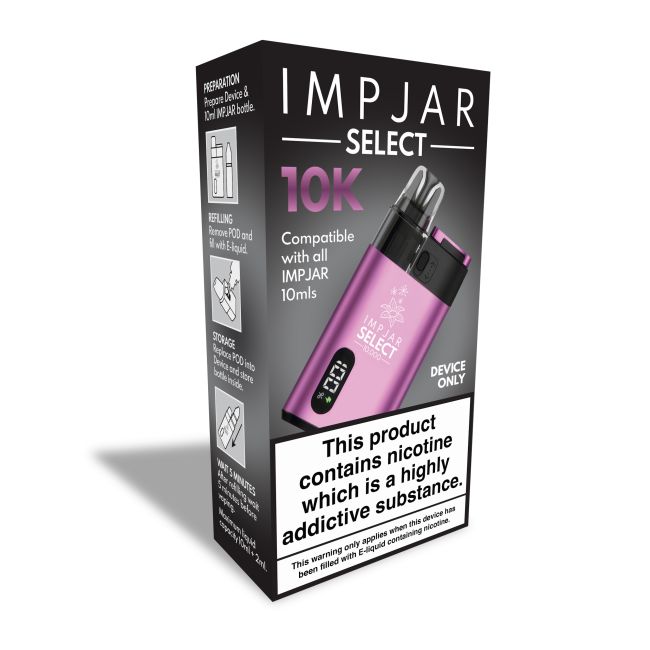 IMP JAR SELECT 10K REFILLABLE POD VAPE KIT - Image 4