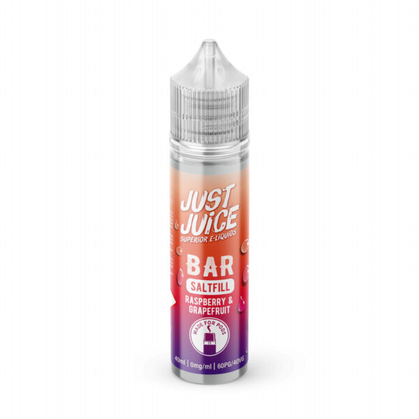 RASPBERRY & GRAPEFRUIT BAR SALTFILL 40ML E LIQUID JUST JUICE